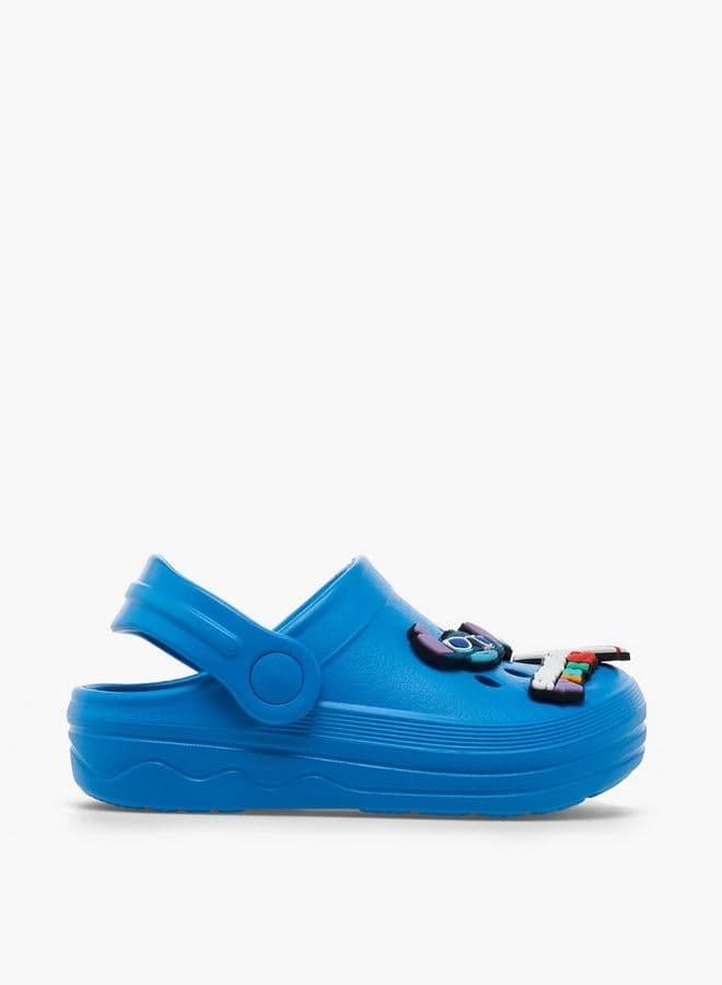 Disney Boys Backstrap Stitch Accent Clogs