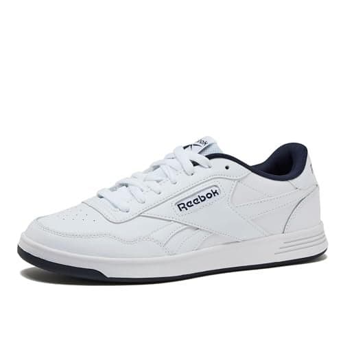 Reebok Court Advance Sneakers for Men - Casual Tennis Mens Shoes Size 6 to 15, White or Black, FFP- Footwear White/Vector Navy/Footwear White, 10.5