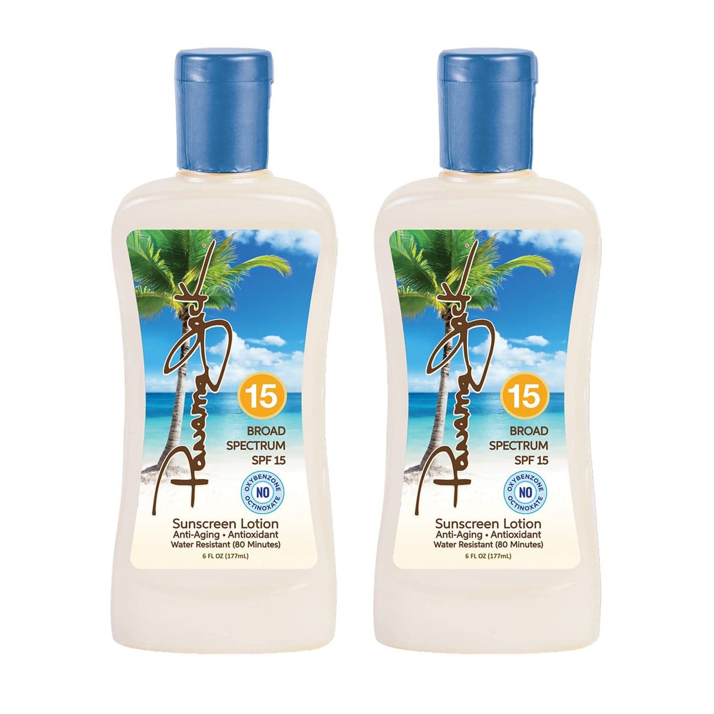 Panama Jack Sunscreen Suntan Lotion SPF 15 Broad Spectrum UVAUVB Protection PABA Paraben Gluten Cruelty Free Water Resistant 80 Minutes 6 FL OZ
