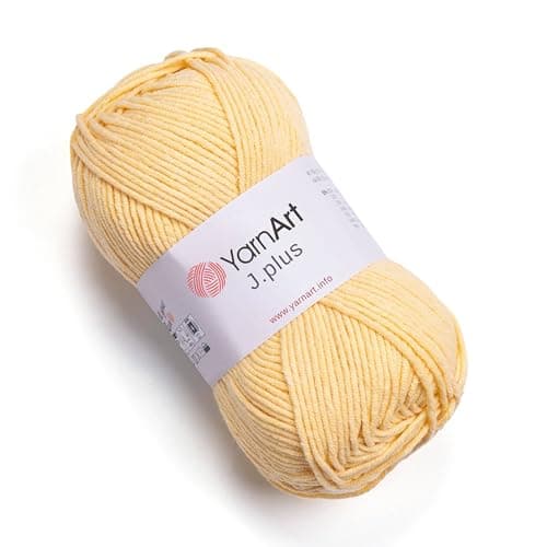 YarnArt Plus Soft Cotton Blend Yarn – 100g (3.5oz) 160m (174yds), 55% Cotton 45% Acrylic – Worsted Weight #4 – Ideal for Amigurumi, Baby Projects, Knitting & Crochet – Durable & Smooth (88)