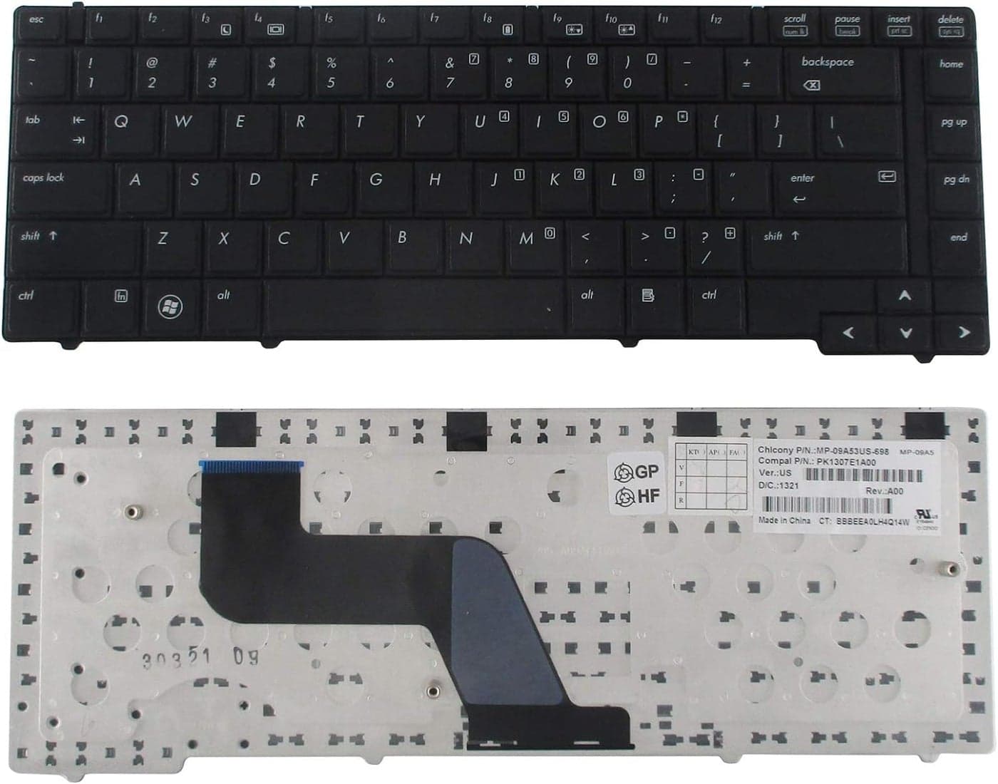 SellZone Laptop Keyboard Replacement Compatible for HP Probook 6440B, 6445B, 6450B