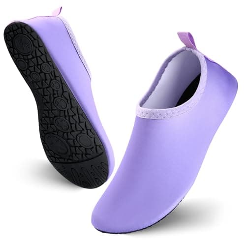 JOTO Water Shoes for Women Men Quick-Dry Breathable Aqua Socks Flexible Non-slip Rubber Sole lightweight Barefoot Aqua Water Socks for Swim Beach Yoga Exercise Pool Camping Snorkeling Surfing Kayaking