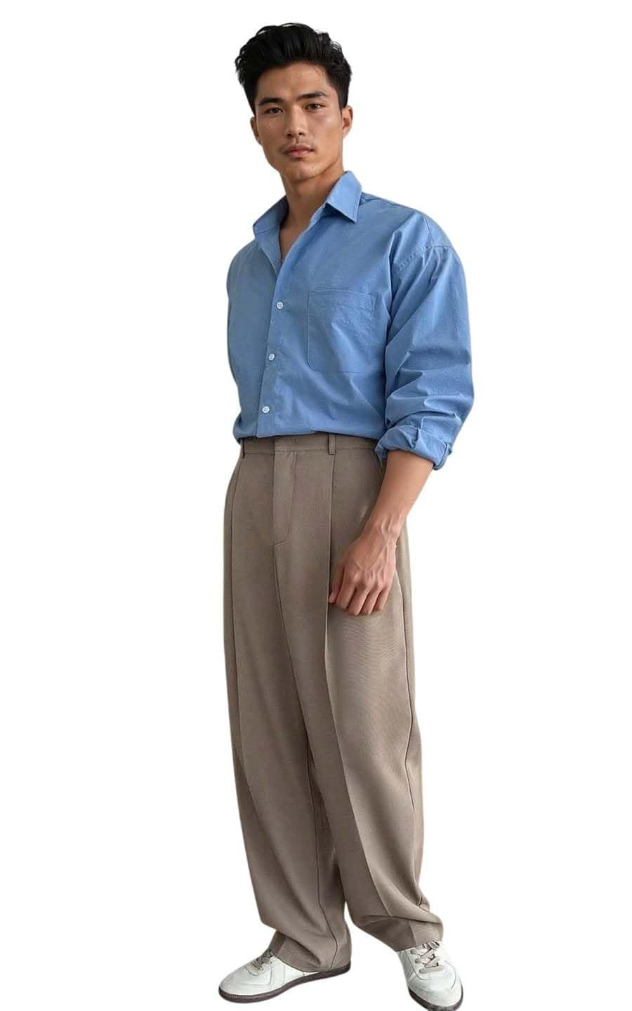 KOTTY Men's Solid Lightweight Casual Pant(Brown,28)-KTTMENSPANT19_28