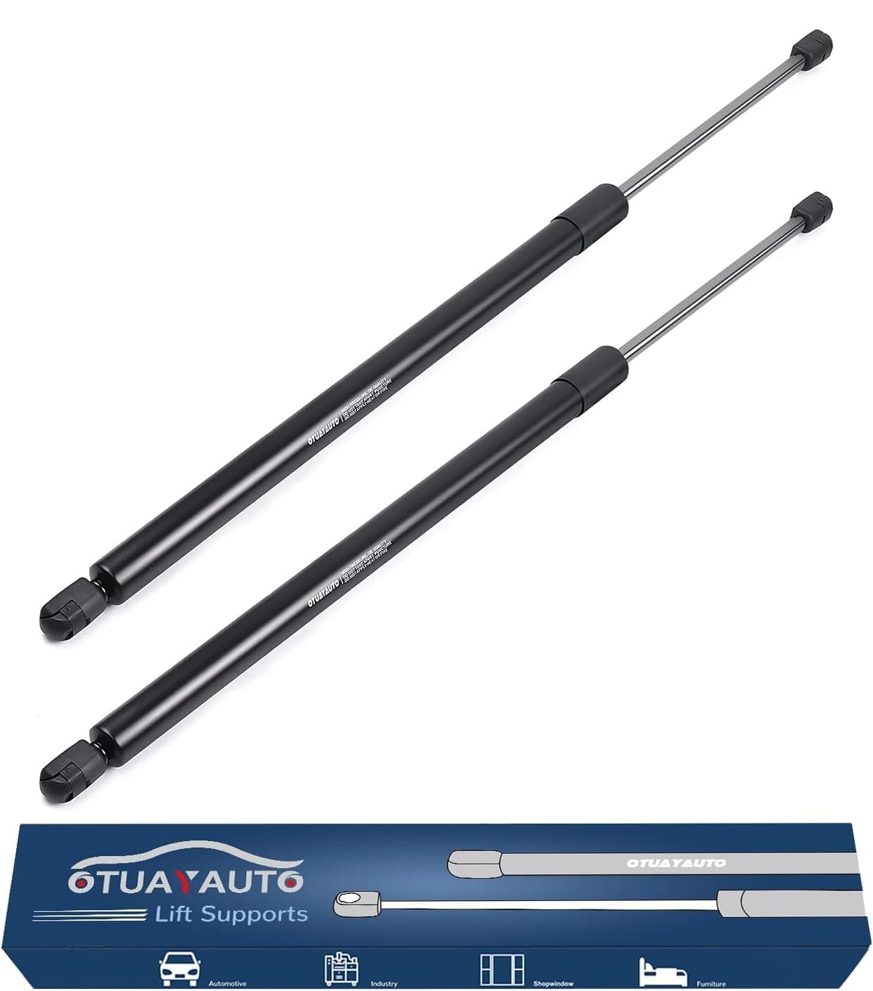 OTUAYAUTO Rear Tailgate Struts Shocks, Replacement for 2000-2006 GMC Yukon, 00-06 Chevy Suburban 00-06 Tahoe, 2002-2006 Cadillac Escalade Rear Hatch Shocks Lift Supports - OEM# SG230068 (Pack of 2)
