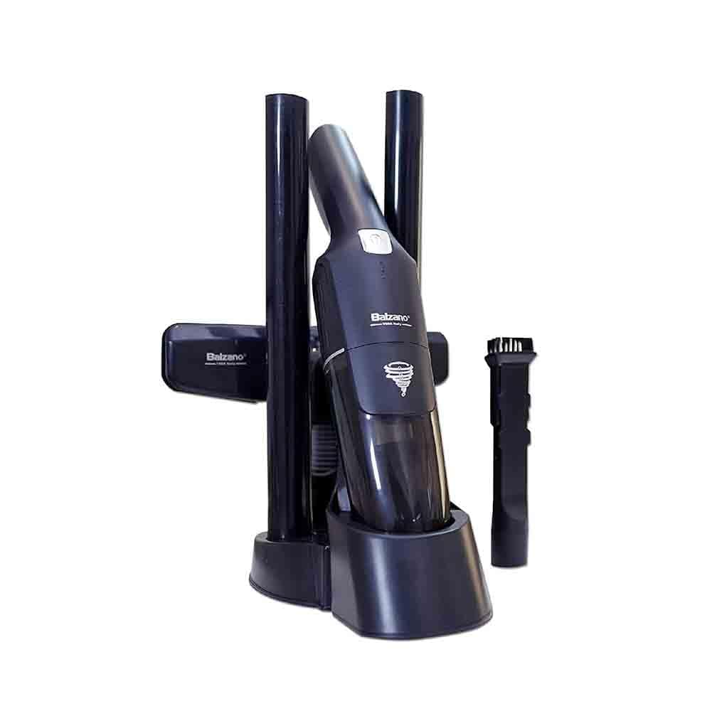 Balzano Tornado Cordless Vacuum Cleaner Vacuum Cleaner for Home 2in1 Portable Car Vacuum Cleaner MultiPurpose Ultra Lightweight Powerful Suction to Clean in OneGo Extra Long Battery Black