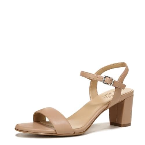 Naturalizer Womens Bristol Heeled Sandal Creme Brulee Beige 6 M