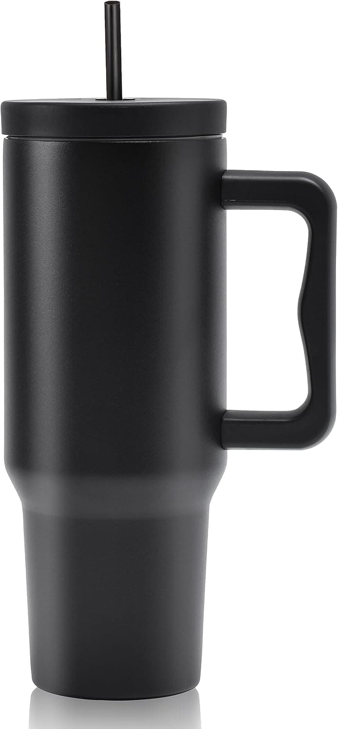 Wrixty Flask Travel Tumbler Stainless Steel Vacuum Insulated Tumbler with Lid and Straw for Cold Water and Drinks for Sports School Work Car Travel Weekends Multi Color