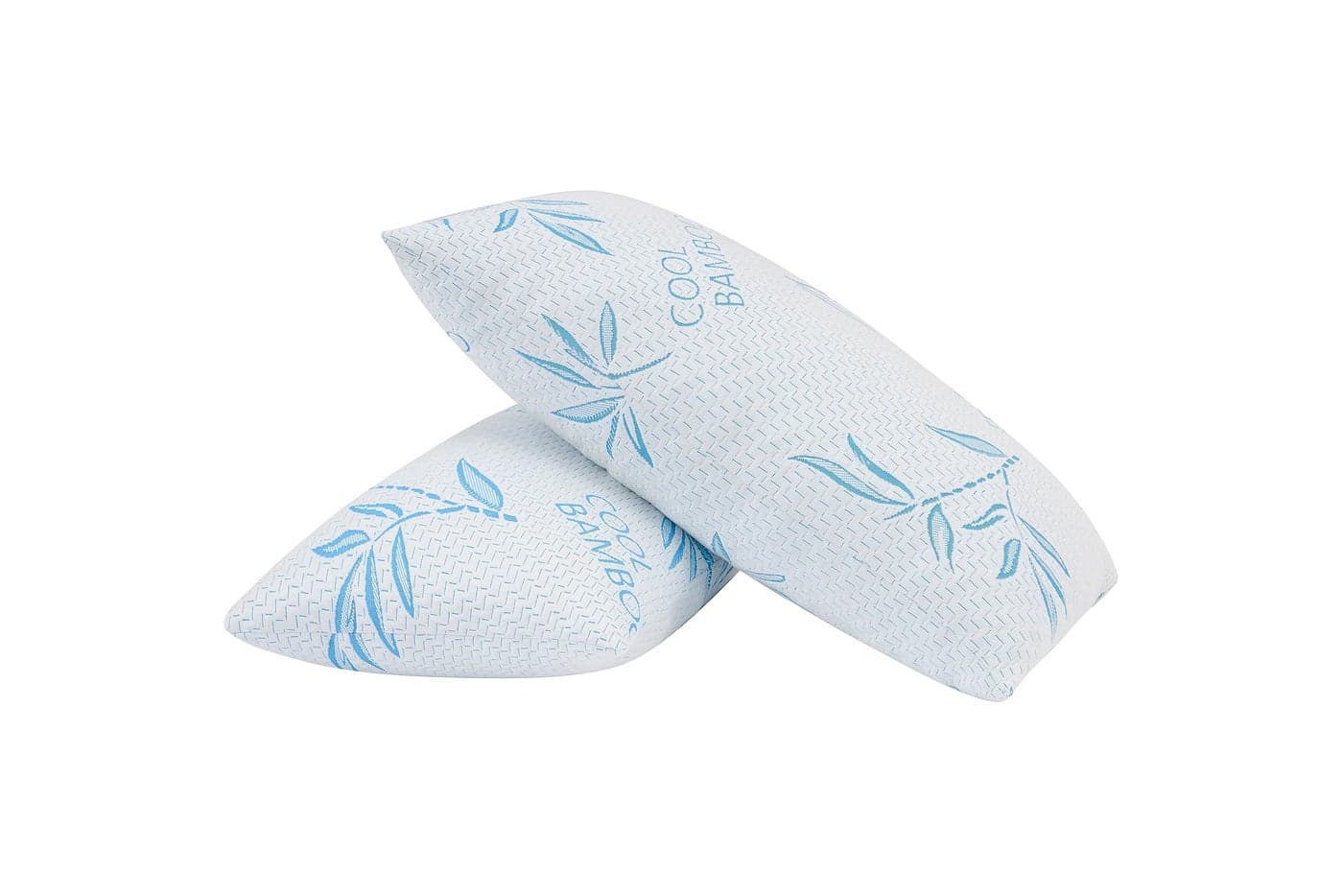 2 Pack Standard Size Rayon Derived from Bamboo Pillow for Sleeping Cooling Shredded Memory Foam Adjustable Bed Pillow with Hypoallergenic RemovableWashable Cover