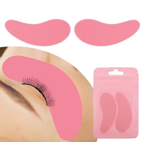 YBEATY 2 PCS Silicone Reusable Eye Pads Under Eye Patches Wrinkle Patches Lash Lift Eyelash Extension Cover Pads for Dark Circles Puffiness Adults Skincare Treatment Eyelash Perm Lamination