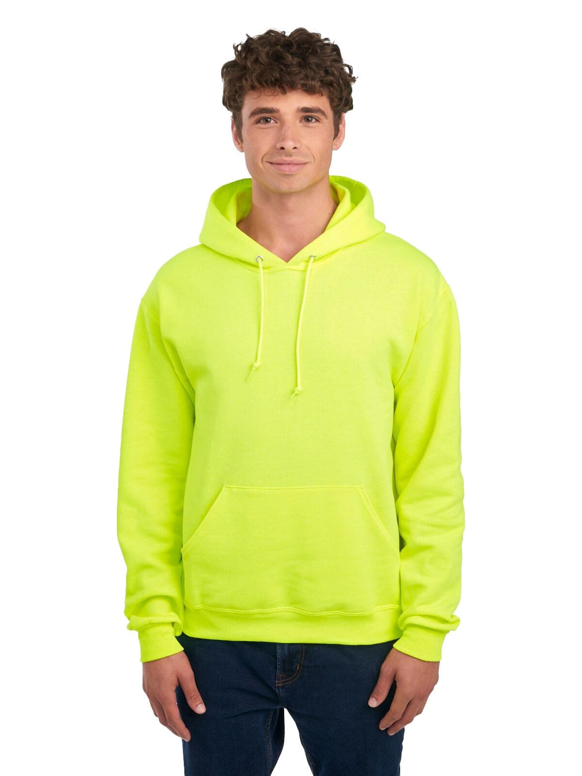 Jerzees --Men's NuBlend -Fleece -Sweatshirts & - -Hoodies, Hoodie-Safety Green, Medium