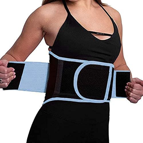 Serveuttam®️ Waist Belt for Women - Body Shaper for Women Slimming Belt | Tummy Tucker Waist Trainer Shapewear Belt | Stomach Belt for Men | Waist Trimmer Trainer Belt for Weight Loss (Black-Grey, M)