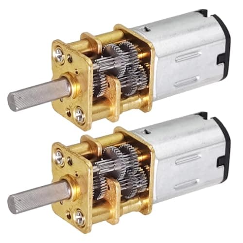 2Pcs DC 12V 60RPM GA12 N20 Micro DC Motor 3-12V 7.5-4000RPM High Speed Low RPM Motor with Metal Gear (12-60)