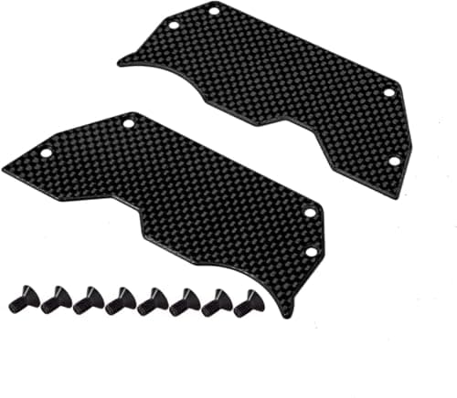 XTPTFABS 2PCS CarBon Fiber Air Dam DiffuserWheel Covers Ti2154218 Compatible with Arrma LimitlessInfraction 6s BLX