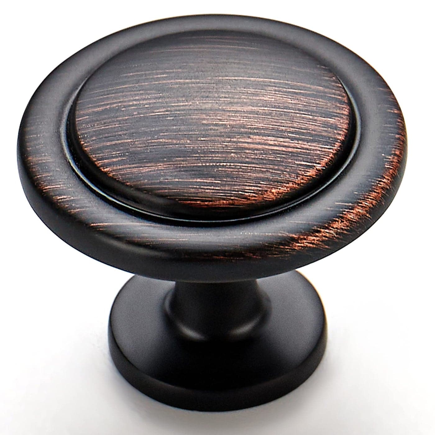 Ravinte 10 Pack 114 Inch Kitchen Cabinet Knobs OilRubbed Bronze Zinc Pulls Door Handles for Dresser Drawers