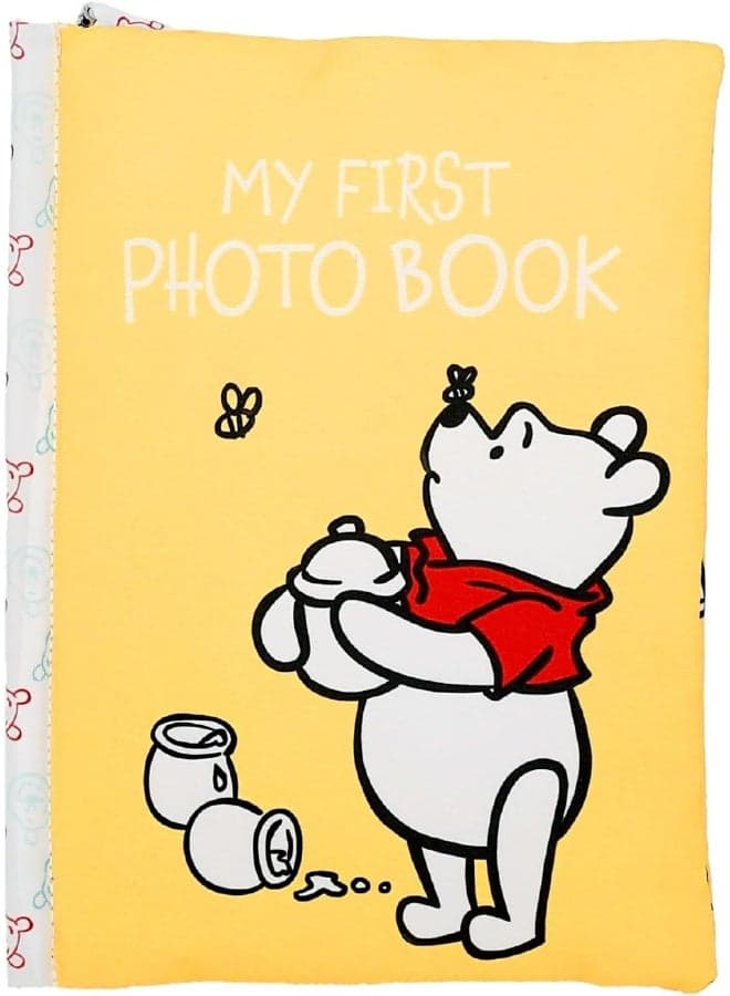 KIDS PREFERRED Disney Winnie The Pooh Photo Album with Soft Pages and Crinkle Sounds for Babies and Toddlers