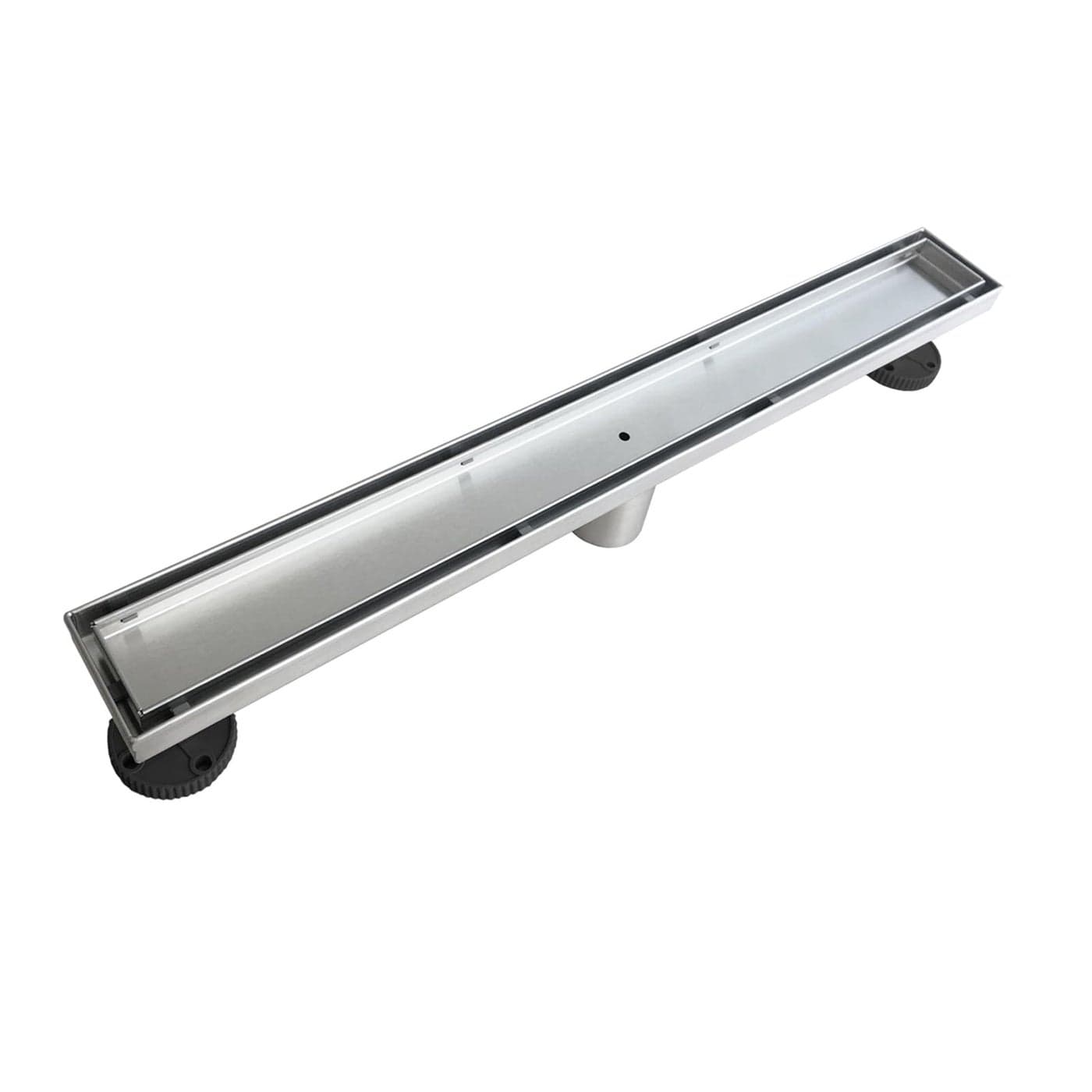 Neodrain 18Inch Linear Shower Drain with Tile Insert GrateBrushed 304 Stainless Steel Rectangle Shower Floor Drain Floor Shower Drain