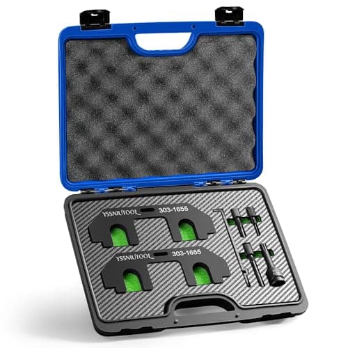 YSSNIUTOOL 303-1655 7-Piece Camshaft Holding Alignment Timing Tool, Compatible with Ford 3.5L EcoBoost Upgraded GT F-150 Expedition Lincoln Navigator, with Cylinder Head Screw Removal Socket