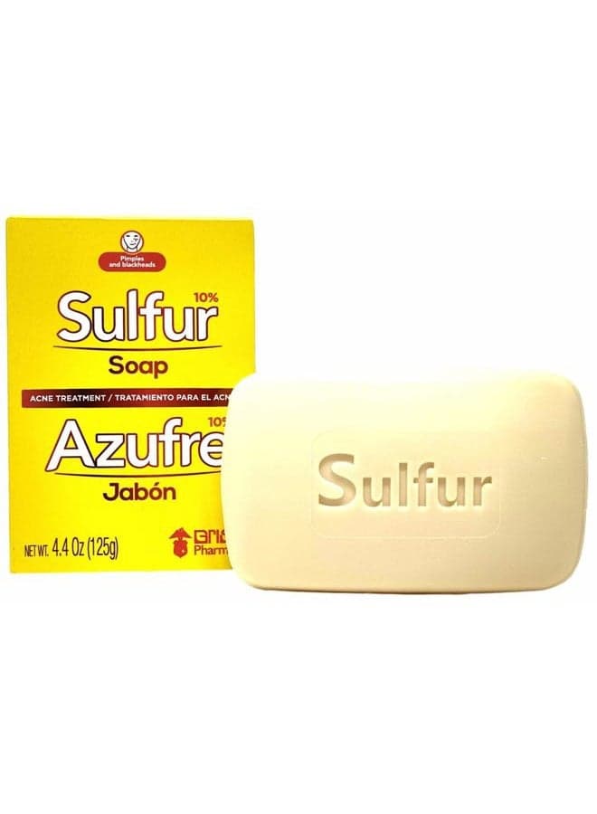 Sulfur Acne Treatment Soap with Lanolin 4.40 Oz Bar