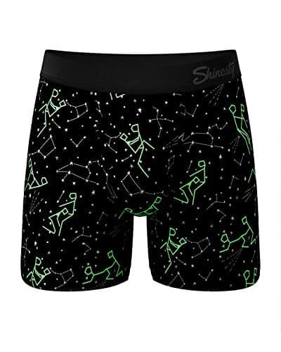 Shinesty Hammock Support Mens Underwear with Pouch | Mens Large Boxer Briefs Flyless | US Large Constellation