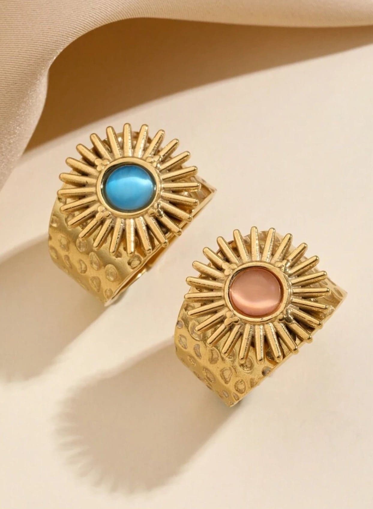 2pcs Of Elegant u0026 High Quality Stainless Steel Rings For Women One Size