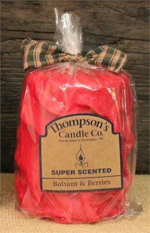 Thompsons Candle Co Balsam Berries Pillar Candles