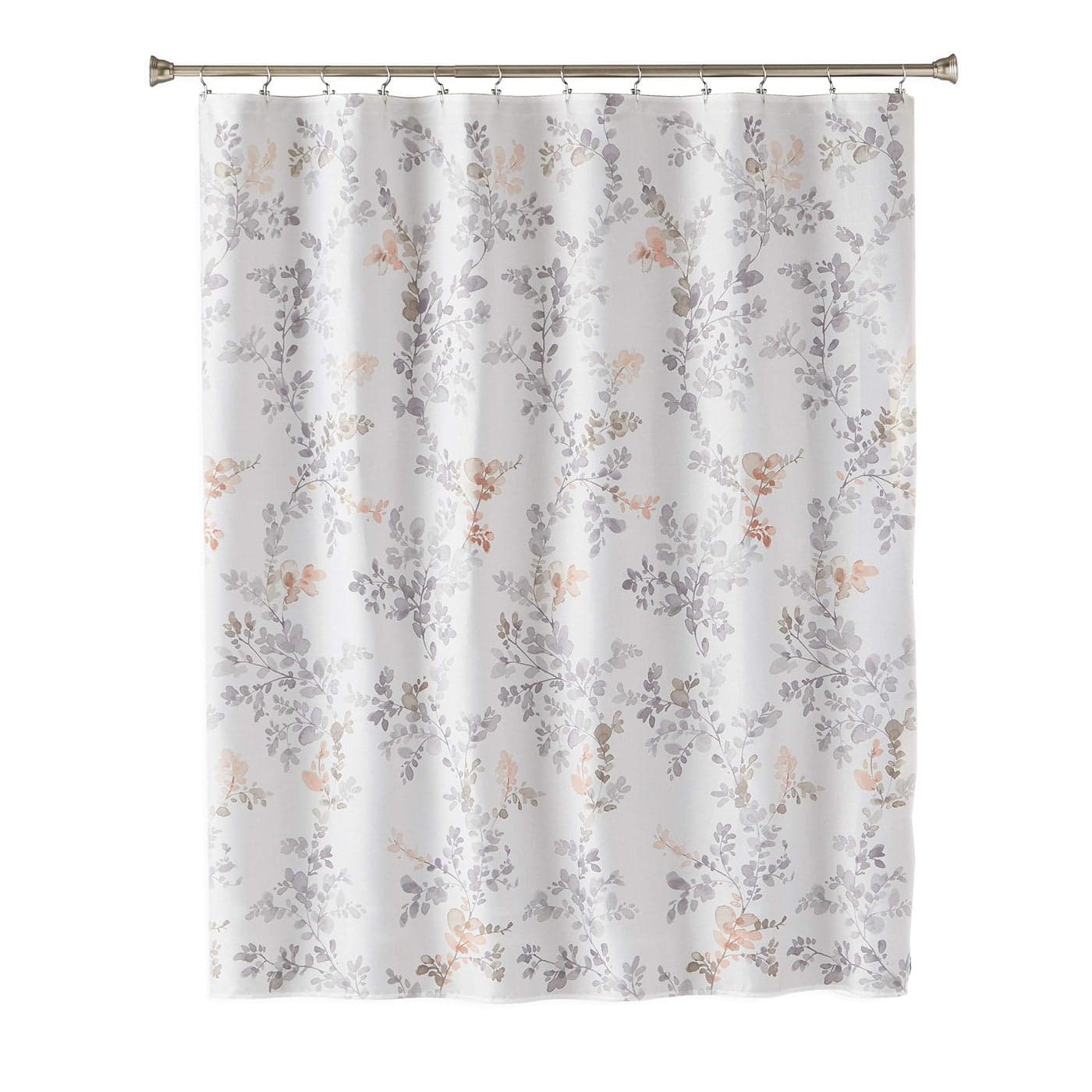 SKL Home by Saturday Knight Ltd Greenhouse Leaves Fabric Shower Curtain MulticoloredBLUSH