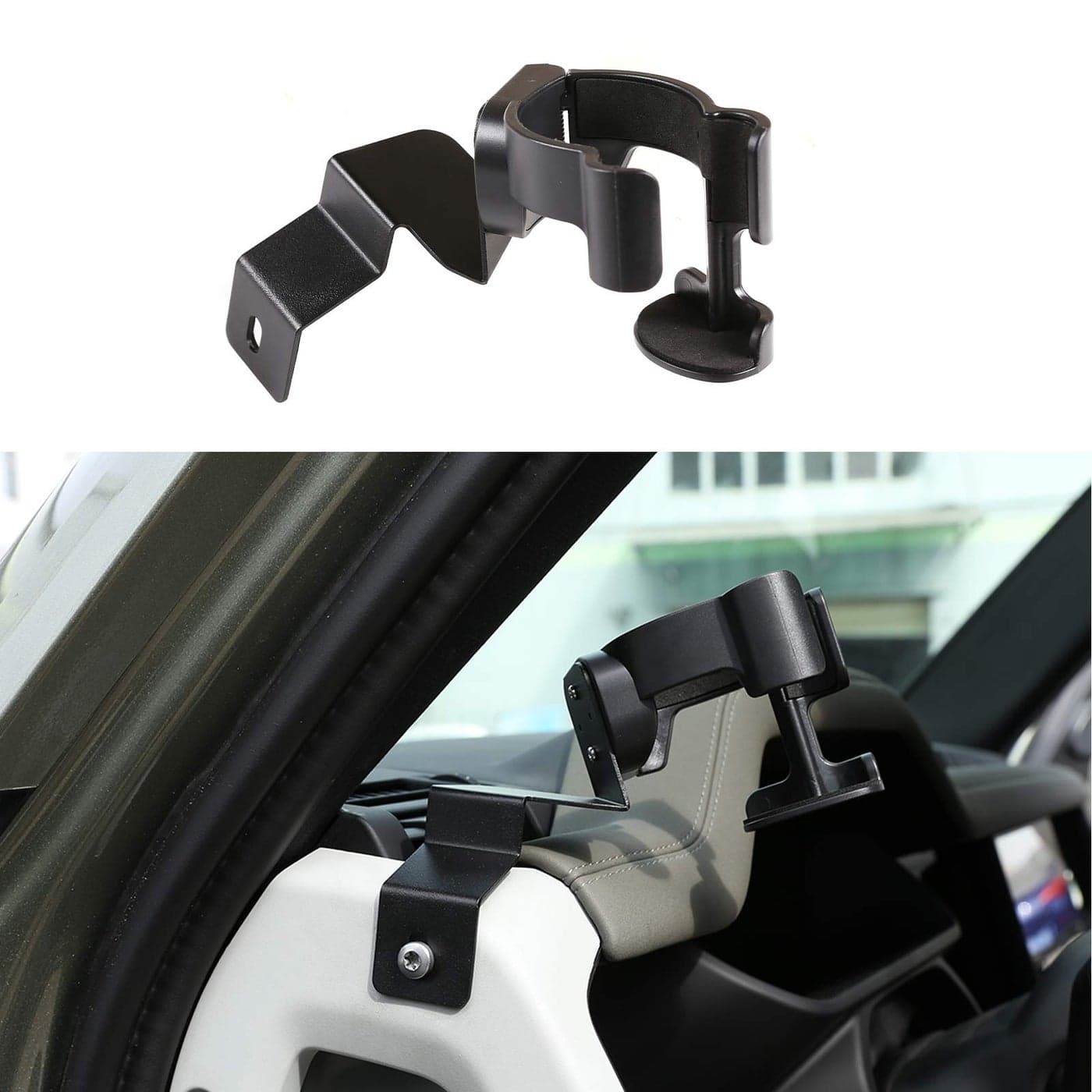 CHEYA Alumium AlloyABS Car Interior Center Console Dashboard Main CoPilot Air Vent Mobile Phone Holder for Land Rover Defender 110 2020 2021 2022 Car Accessories Style 2