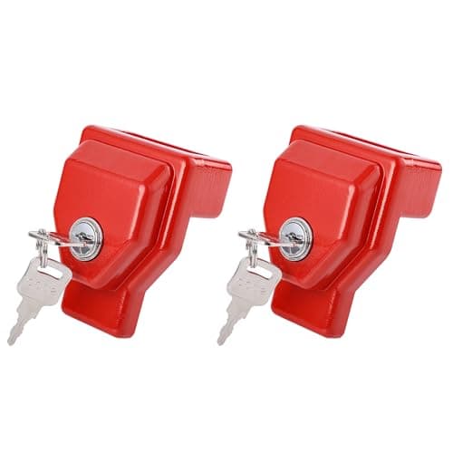 NAKANEKO Glad Hand Lock Keyed Alike 2 Pack Heavy Duty Aluminum Air Brake Glad Hand Lock for Tractor Trailer