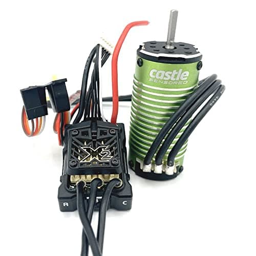 Castle Creations 010017107 Mamba Micro X2 168V WP ESC w 10078450KV Sensored Motor Black