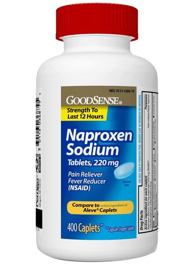 Naproxen Sodium Tablets, 220 mg, 400 Count
