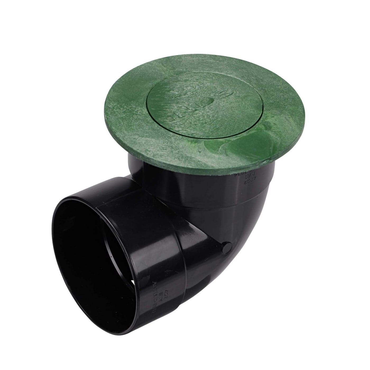 NDS 422G PopUp Drainage Emitter with Elbow fits 4Inch Sewer and Drain Pipe Works with Drainage Systems Including Catch Basins Green