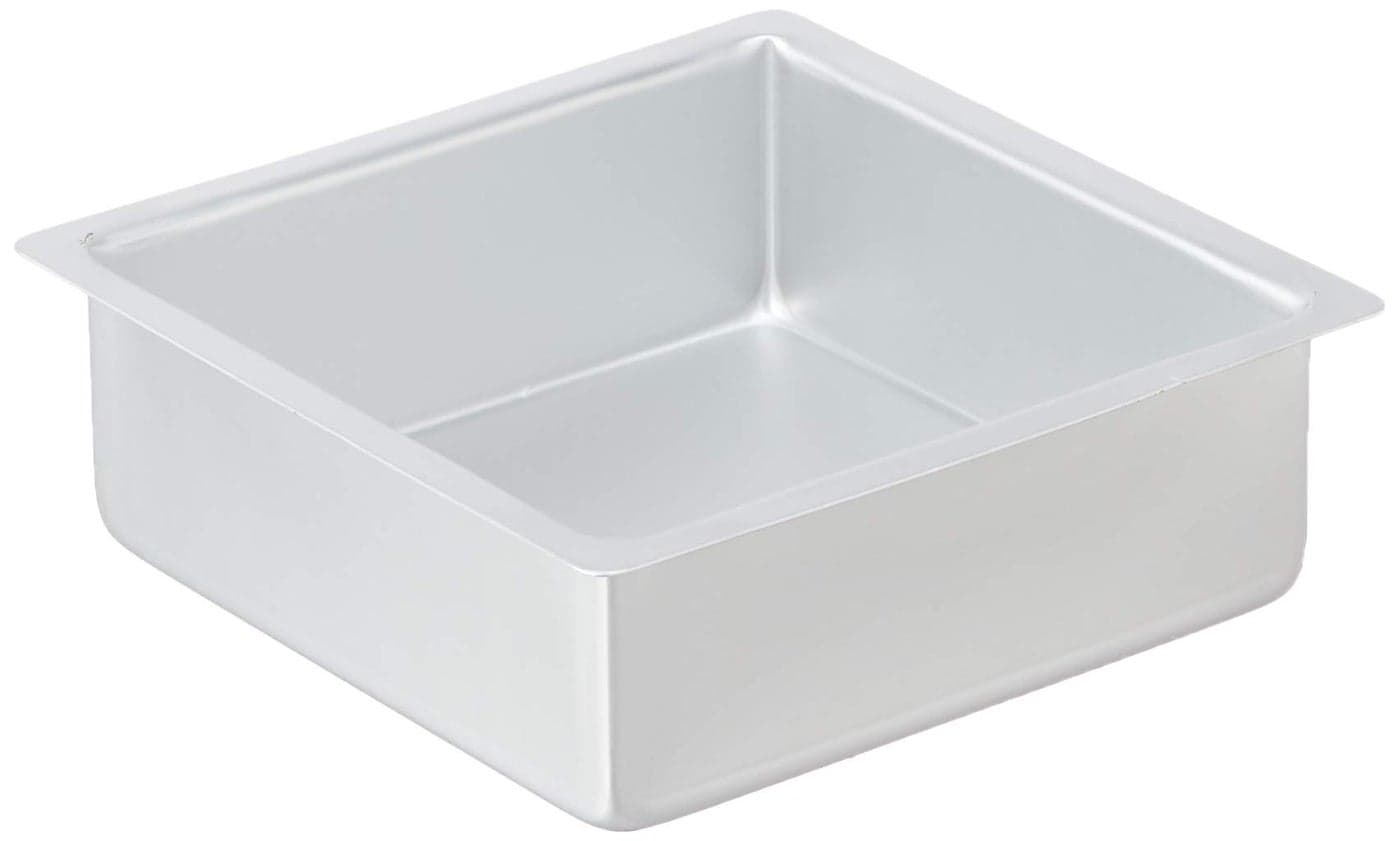 NY Cake Anodized Aluminum Square Cake Pans 8 Inch x 8 Inch x 3 Inch