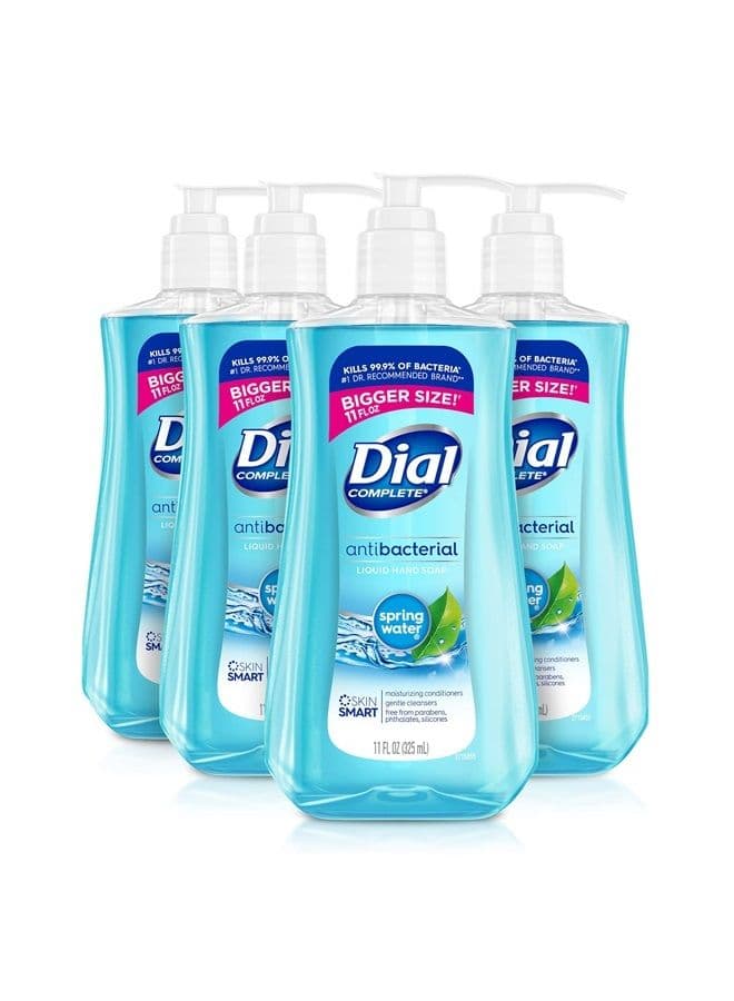 Complete Antibacterial Liquid Hand Soap, Spring Water, 11 fl oz (Pack of 4)