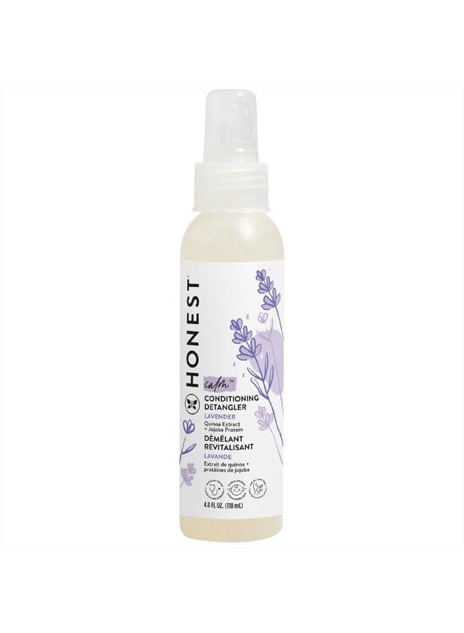 Conditioning Hair Detangler | Leave-In Conditioner + Fortifying Spray | Tear-Free, Cruelty-Free, Hypoallergenic | Lavender Calm, 4 Fl Oz