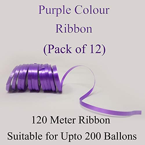 AMFIN® Curling Ribbons for Balloons - Purple (Pack 12)