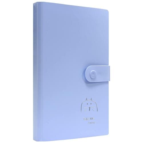 Kpop Photocard Binder, 168 Pockets PVC Free Kpop Photocard Holder Book, Clear Photo Card Holder Album Portable Photocard Album Book Kpop Collect Book, Double Size Display (Purple-168 Pockets)