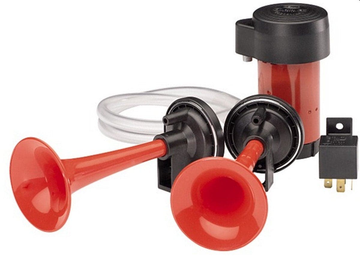 HELLA 003001651 2Trumpet 12V Air Horn Kit Multi