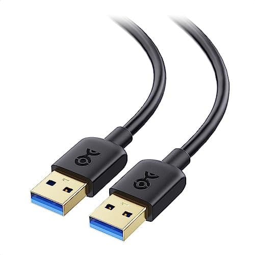 Cable Matters 2-Pack 5Gbps Short USB 3.0 Cable - 3ft, Male to Male USBA to USBA Cable, USB Cord, Black