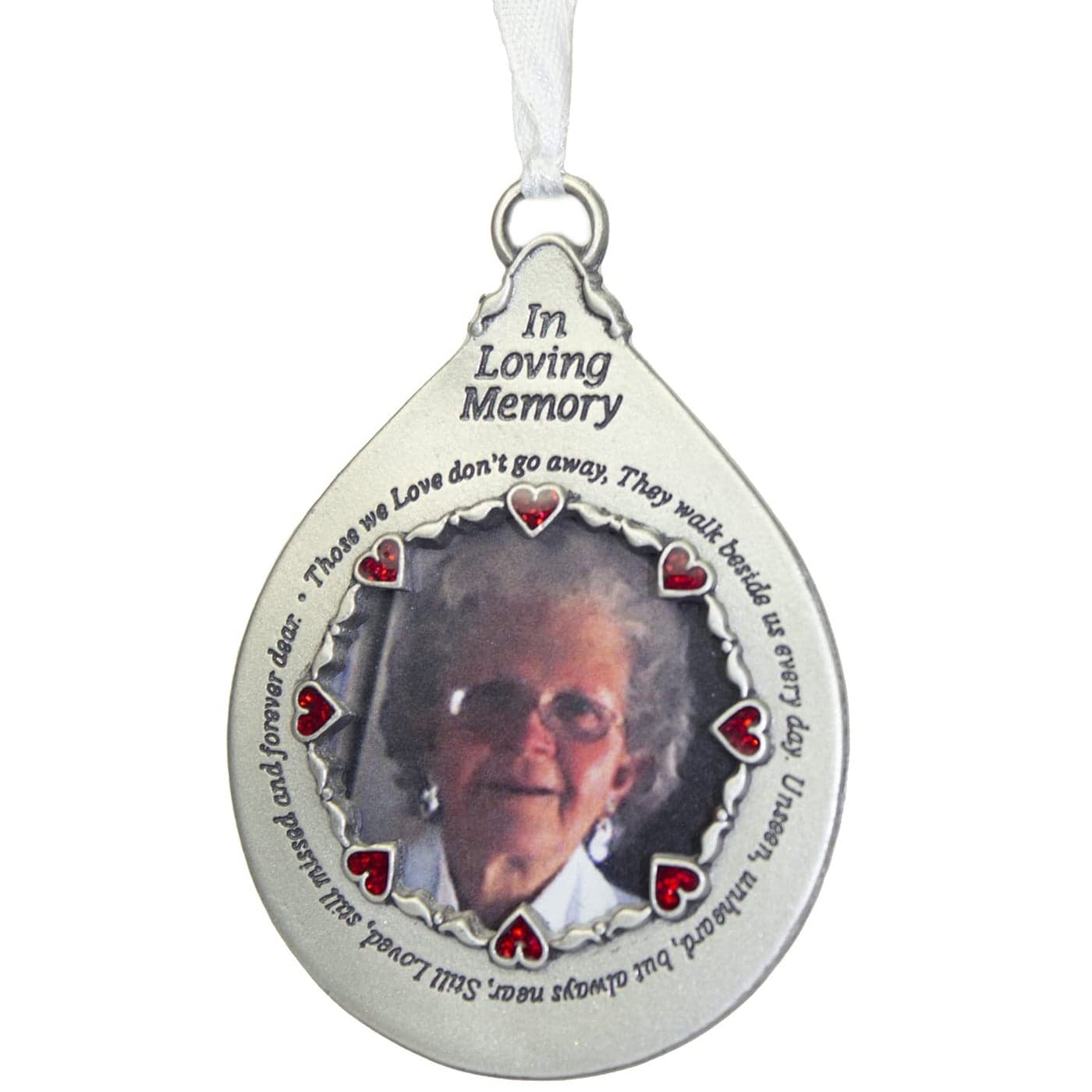 Memorial Photo Frame Ornament In Loving Memory Memorial Christmas Ornaments 1 12Inch Photo by Abbey CA Gift