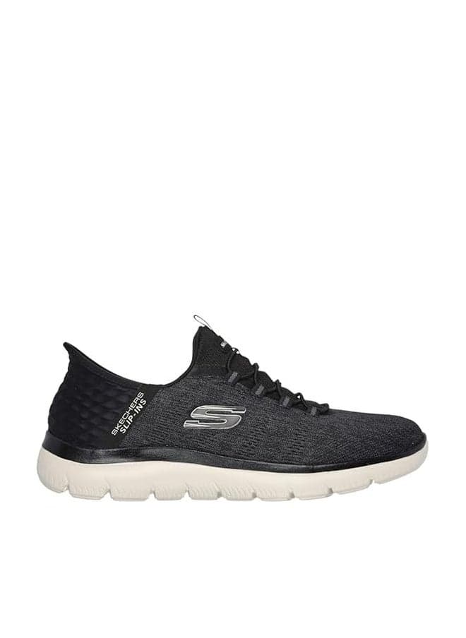 Skechers Men's Summits Key Pace Hands Free Slip-in Loafer, Black, 11.5 Wide