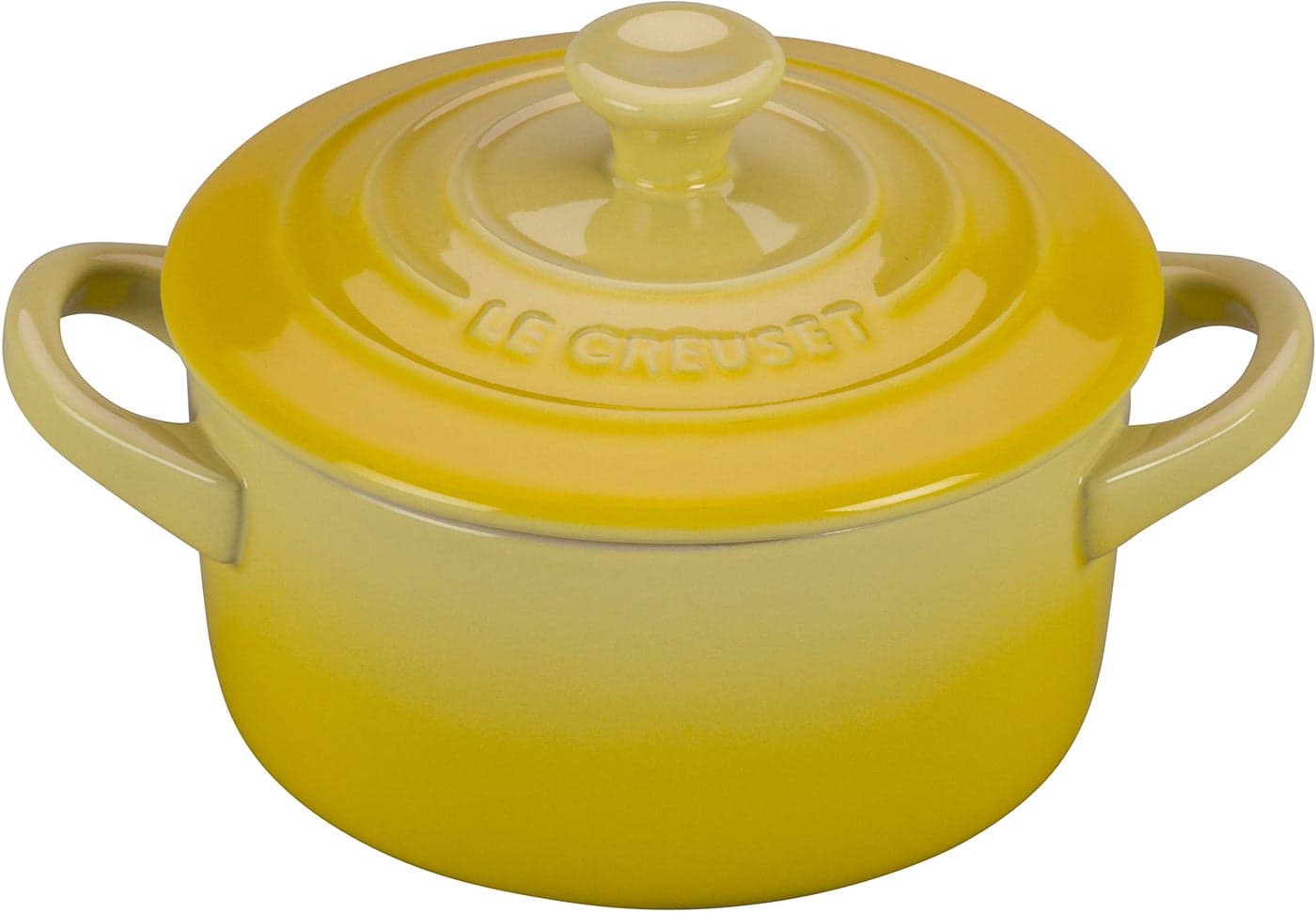 Le Creuset Stoneware Mini Round Cocotte 8 oz Soleil
