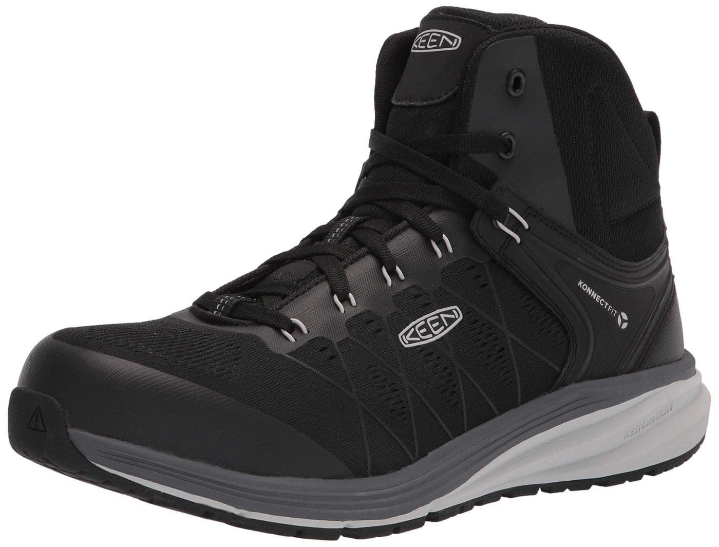 KEEN Utility Mens Vista Energy Mid Height Composite Toe Shoes Work Boots VaporBlack 12
