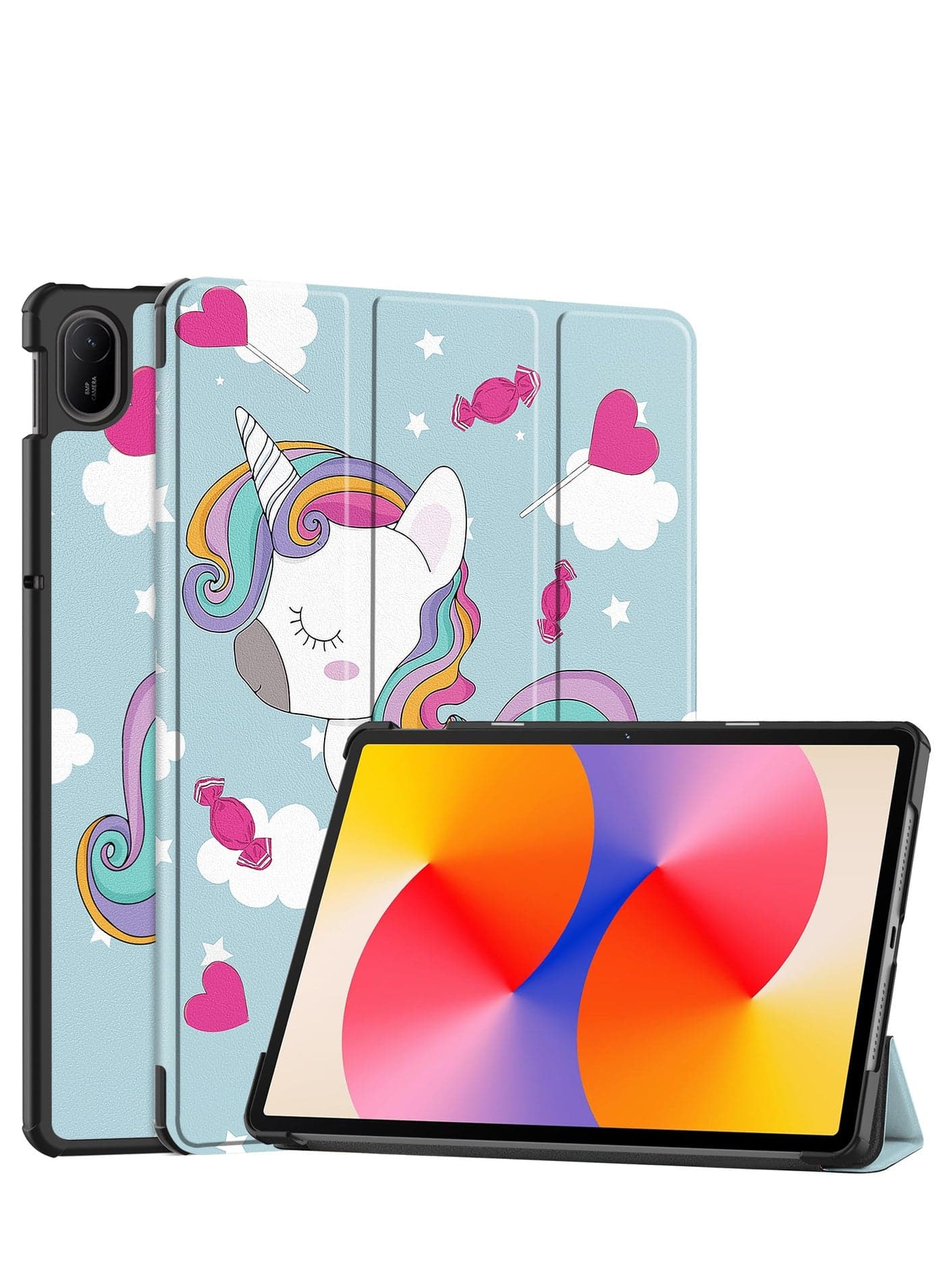 Case For Huawei MatePad SE 11" 2024 Multi-Viewing Angles All New PU Leather Smart Cover with Auto Sleep Wake Feature Slim Flip Shell Case for Huawei MatePad SE 11 (5)