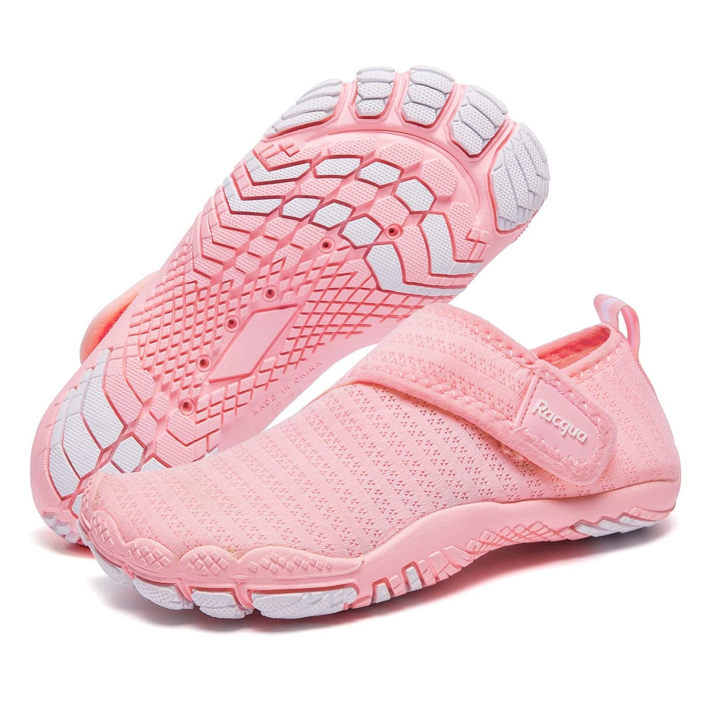 Racqua Kids Water Shoes Girls Quick Dry Lightweight Sport Beach Aqua Shoes Barefoot Outdoor Swim Pool Walking Boating Surfing Shoes Little Kid Pink 11