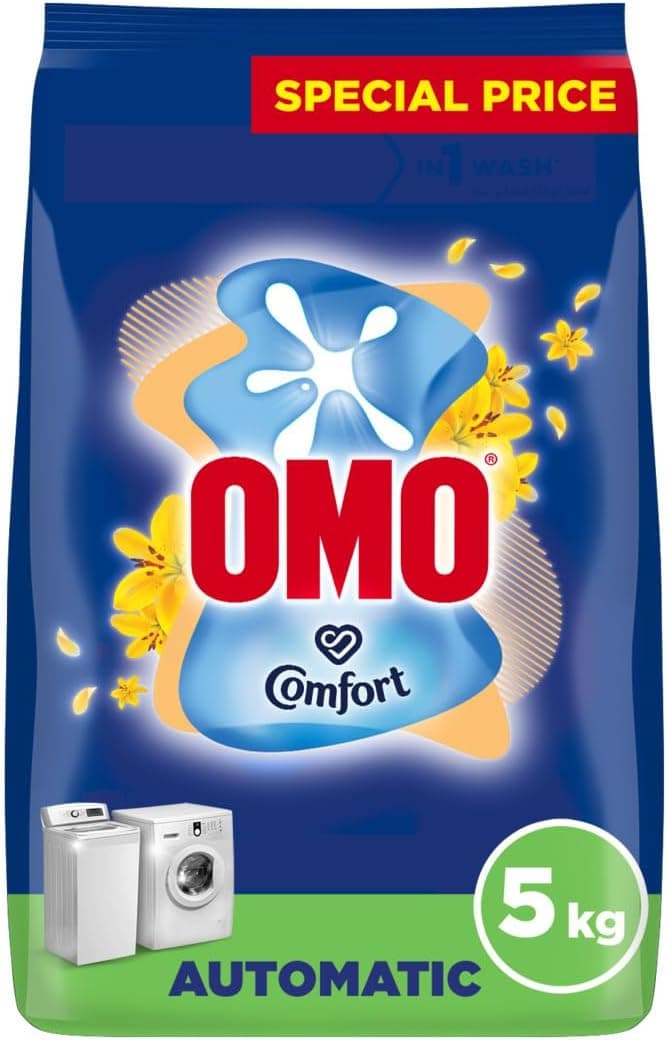 OMO Automatic Laundry Detergent Powder, Touch of Comfort, 5 Kg