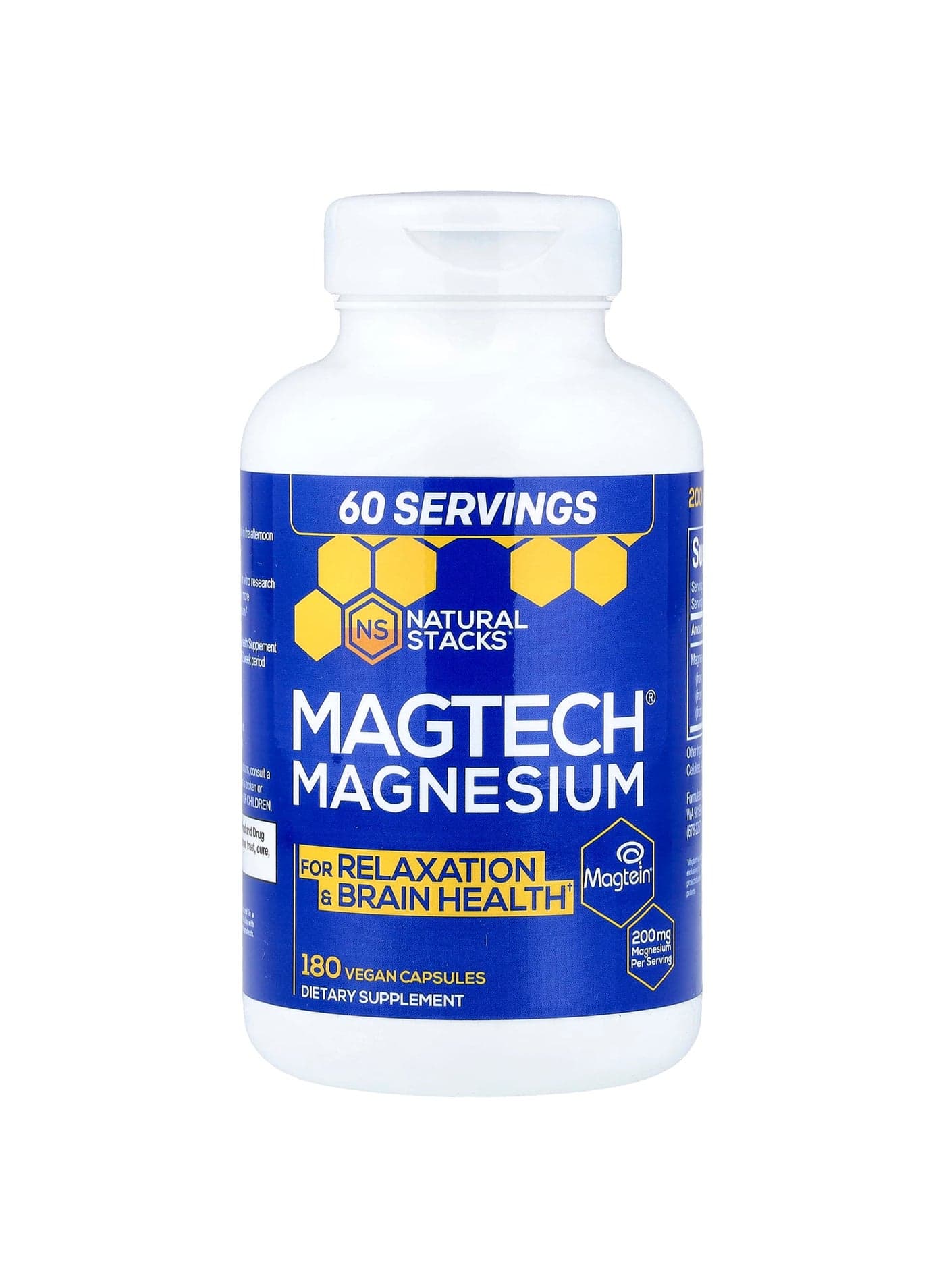 MagTech® Magnesium, 180 Vegan Capsules (66.6 mg per Capsule)