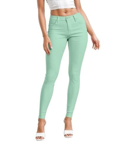 Hybrid Company Womens Hyper Ultra Stretch Comfy Skinny Leg Work Casual Pants P44876SK Mint M
