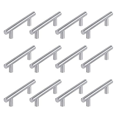 Atlantic Cabinet Handle Stainless Steel Brushed Nickel For Kitchen And All Types Wooden Furniture Doors, Total Length: 5.50 Inches, Hole To Hole - 96 Mm,Pack Of 12 Pcs - Pull Handle