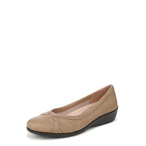 LifeStride Women's Infinite Ballet Flat Taupe 6.5 W