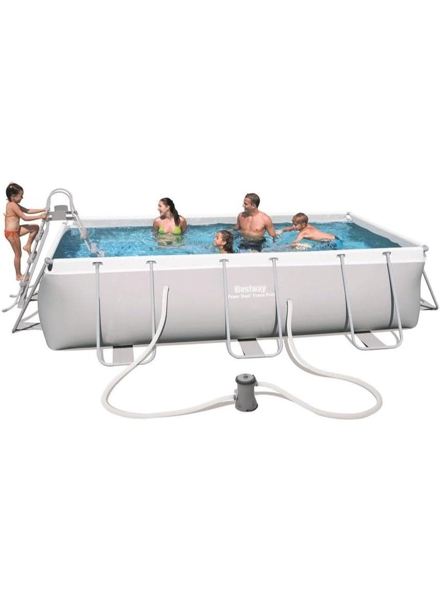 Bestway Power Steel Above Ground Rectangular Pool 4.04mx2.1mx1m 56441